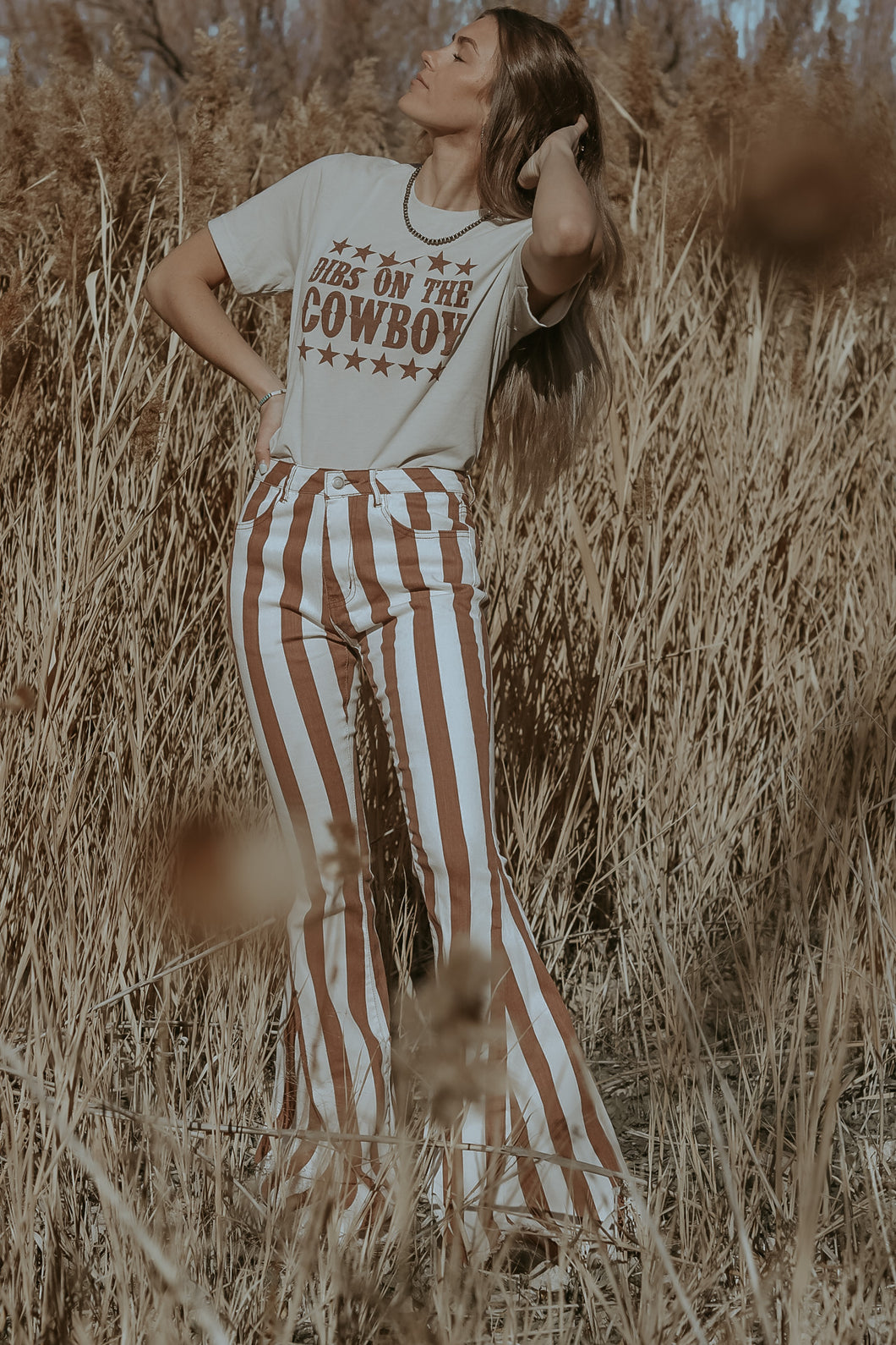 Rust Striped Flares